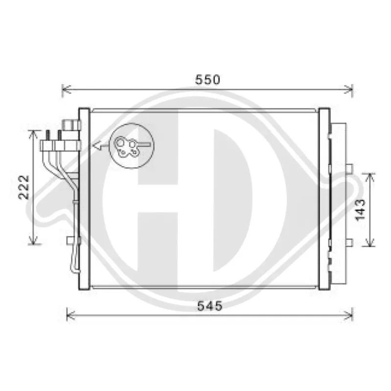 Occasione Imperdibile DIEDERICHS DCC1993 - Condensatore, climatizzatore ATP Autoricambi
