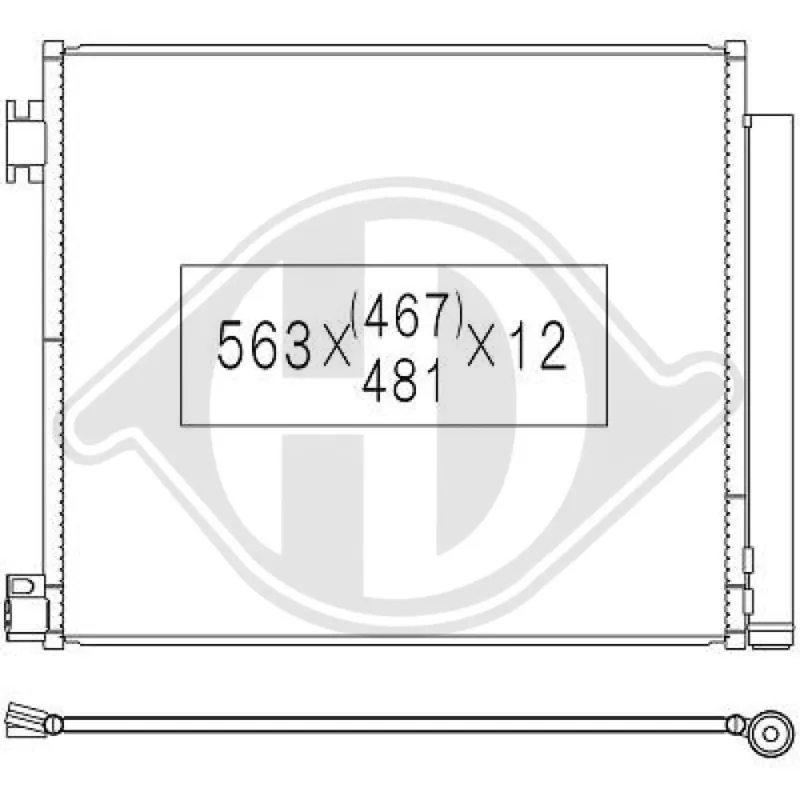 DIEDERICHS DCC1953 - Condensatore, climatizzatore ATP Autoricambi Offerta