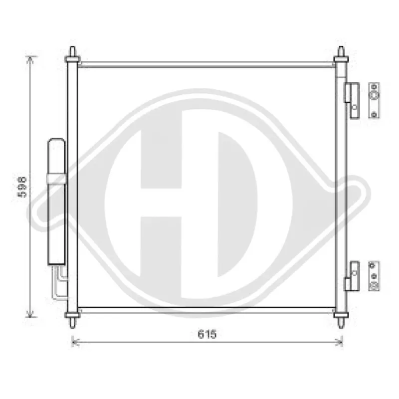 DIEDERICHS DCC1954 - Condensatore, climatizzatore ATP Autoricambi Promo Stagionale