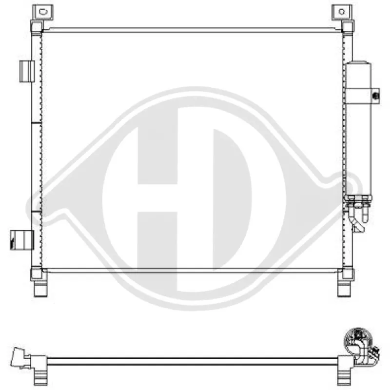 Solo Oggi DIEDERICHS DCC1966 - Condensatore, climatizzatore ATP Autoricambi