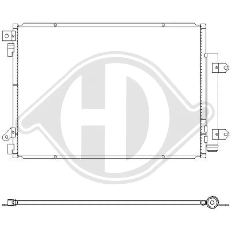 DIEDERICHS DCC1969 - Condensatore, climatizzatore ATP Autoricambi Ultime Pezzi
