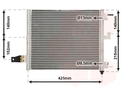 Nuova Collezione VAN WEZEL 82005062 - Condensatore, climatizzatore ATP Autoricambi