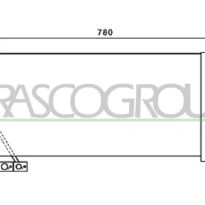 PRASCO AD810C001 - Condensatore, climatizzatore ATP Autoricambi Prezzo Conveniente