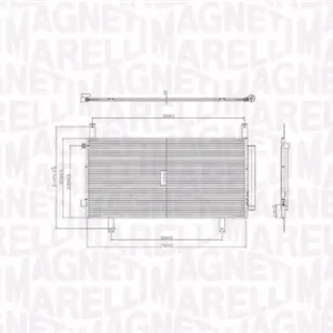 Scelto Dai Clienti MAGNETI MARELLI 350203105100 - Condensatore, climatizzatore ATP Autoricambi