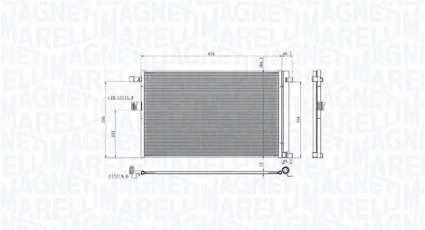 Novità MAGNETI MARELLI 350203104900 - Condensatore, climatizzatore ATP Autoricambi