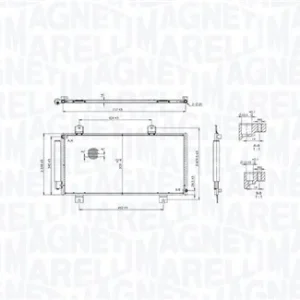 Compra Adesso MAGNETI MARELLI 350203104100 - Condensatore, climatizzatore ATP Autoricambi