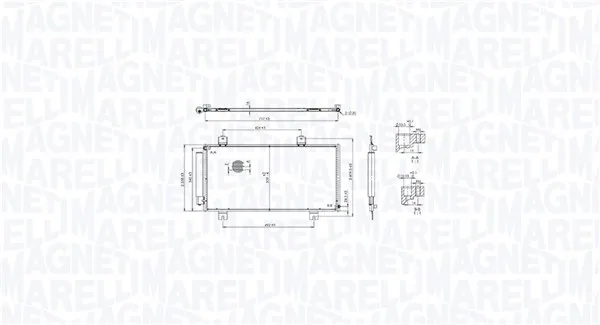 Compra Adesso MAGNETI MARELLI 350203104100 - Condensatore, climatizzatore ATP Autoricambi