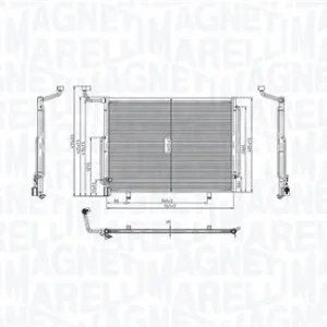 Compra Online MAGNETI MARELLI 350203103700 - Condensatore, climatizzatore ATP Autoricambi