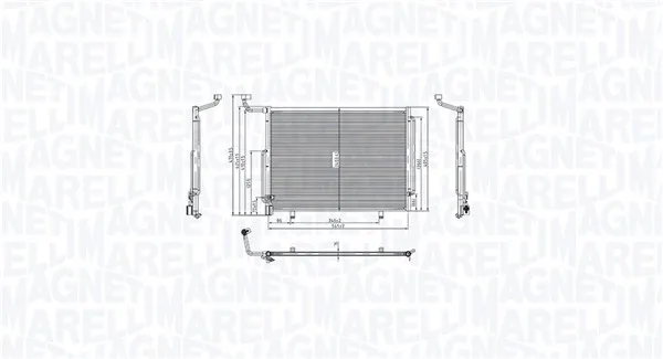 Compra Online MAGNETI MARELLI 350203103700 - Condensatore, climatizzatore ATP Autoricambi
