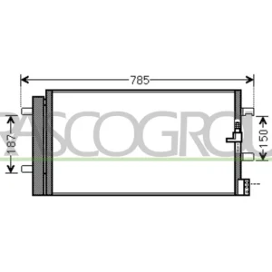 PRASCO AD025C001 - Condensatore, climatizzatore ATP Autoricambi Prezzo Basso