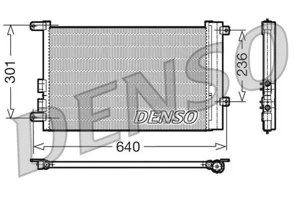 Compra Oggi Stesso DENSO DCN01016 - Condensatore, climatizzatore ATP Autoricambi