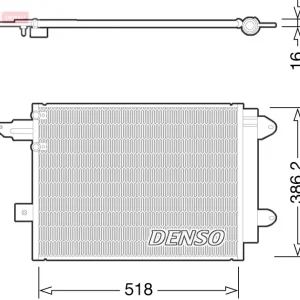 DENSO DCN02005 - Condensatore, climatizzatore ATP Autoricambi Offerta
