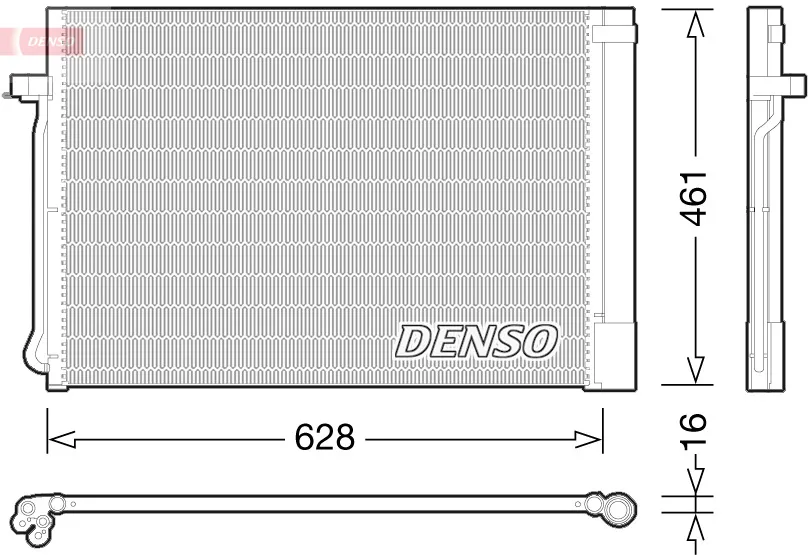 Professionale DENSO DCN05013 - Condensatore, climatizzatore ATP Autoricambi