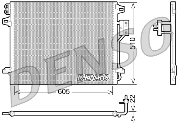 Bestseller DENSO DCN06006 - Condensatore, climatizzatore ATP Autoricambi