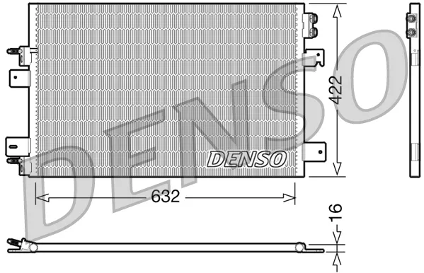 Ultime Pezzi DENSO DCN06007 - Condensatore, climatizzatore ATP Autoricambi