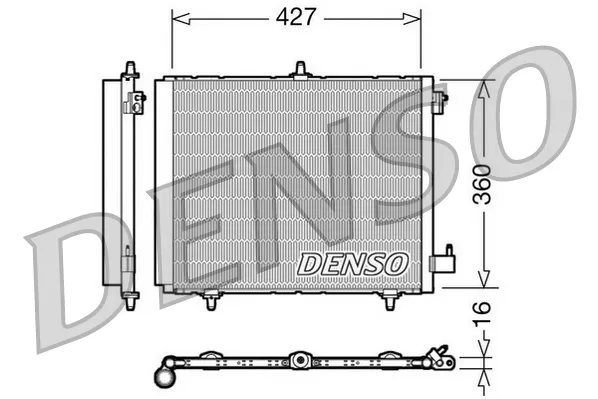 Direttamente Dal Produttore DENSO DCN21009 - Condensatore, climatizzatore ATP Autoricambi