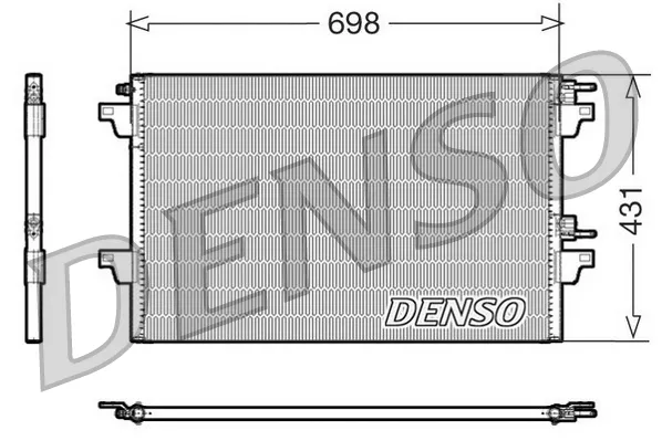 Solo Oggi DENSO DCN23021 - Condensatore, climatizzatore ATP Autoricambi