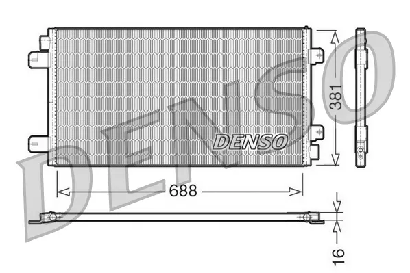 DENSO DCN23024 - Condensatore, climatizzatore ATP Autoricambi Saldi