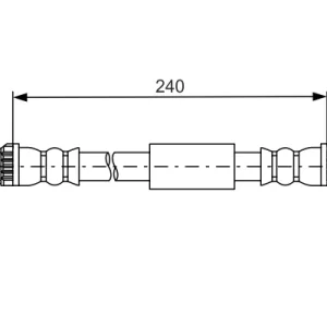 BOSCH 1 987 481 666 - Flessibile del freno ATP Autoricambi Vendita Finale