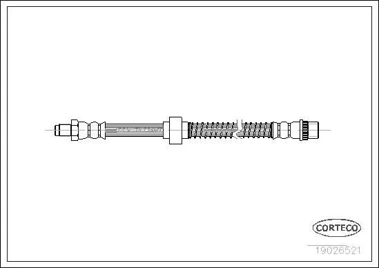 Miglior Prezzo CORTECO 19026521 - Flessibile del freno ATP Autoricambi