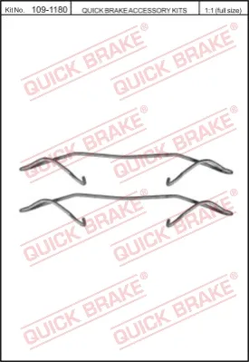 Soddisfatti O Rimborsati QUICK BRAKE 109-1180 - Kit accessori, Pastiglia freno ATP Autoricambi