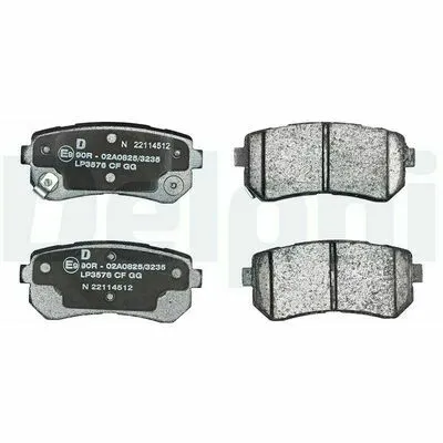 Bestseller DELPHI LP3576 Kit Pastiglie Freno, Freno a Disco