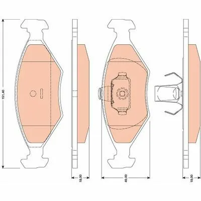 TRW GDB1751 Kit Pastiglie Freno, Freno a Disco Offerta Limitata