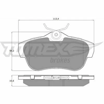 Direttamente Dal Produttore TOMEX BRAKES TX 15-94 Kit Pastiglie Freno, Freno a Disco