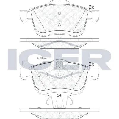 Acquista Ora ICER 181903 Kit Pastiglie Freno, Freno a Disco