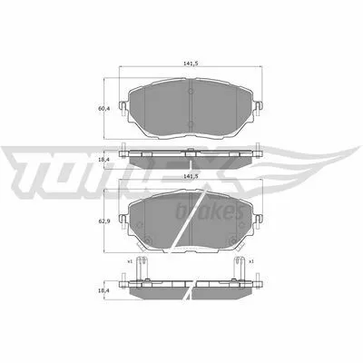 Ordina Subito TOMEX BRAKES TX 19-63 Kit Pastiglie Freno, Freno a Disco