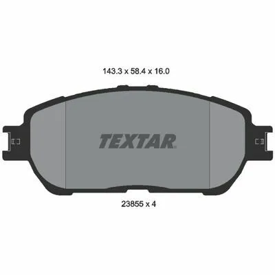 TEXTAR 2385501 Kit Pastiglie Freno, Freno a Disco Promo Stagionale