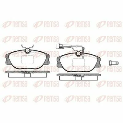 Novità REMSA 0305.31 Kit Pastiglie Freno, Freno a Disco