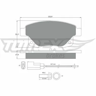TOMEX BRAKES TX 14-75 Kit Pastiglie Freno, Freno a Disco Miglior Prezzo
