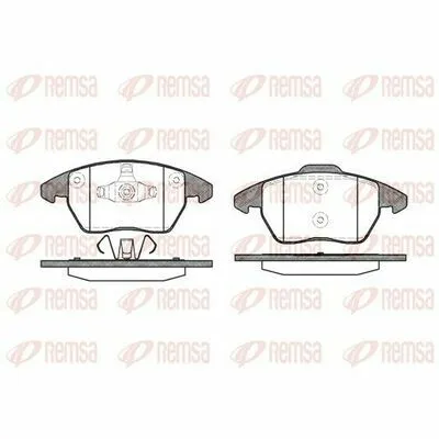 Di Tendenza REMSA 1030.10 Kit Pastiglie Freno, Freno a Disco