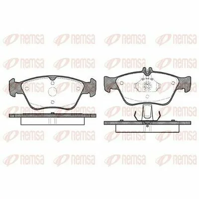 Più Venduto REMSA 0586.00 Kit Pastiglie Freno, Freno a Disco