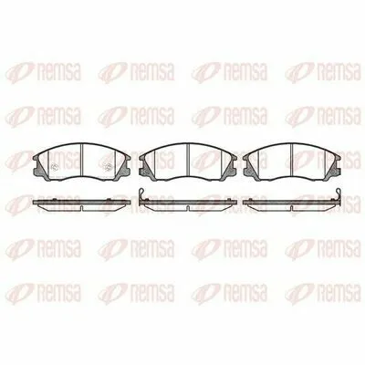 Consegna Rapida REMSA 0771.32 Kit Pastiglie Freno, Freno a Disco