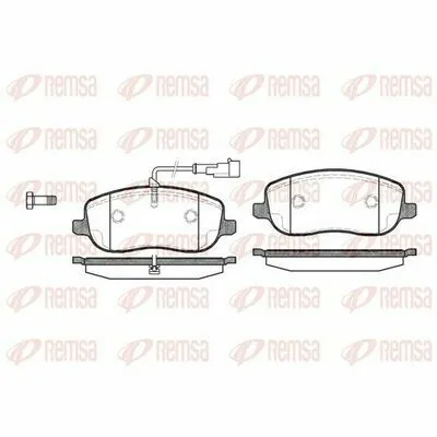 Miglior Prezzo REMSA 0879.31 Kit Pastiglie Freno, Freno a Disco