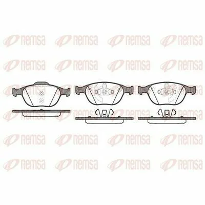REMSA 0984.00 Kit Pastiglie Freno, Freno a Disco Offerta Limitata