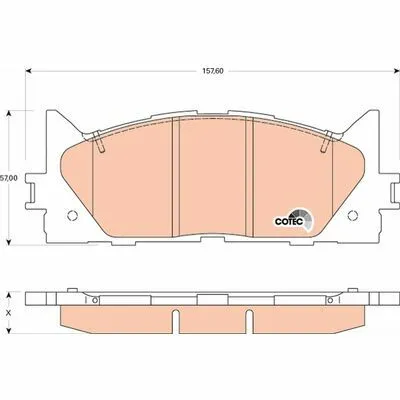 TRW COTEC GDB3429 Kit Pastiglie Freno, Freno a Disco Nuovo Arrivo