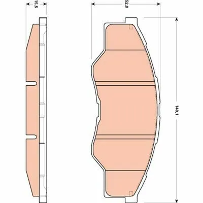 TRW GDB3500 Kit Pastiglie Freno, Freno a Disco Prezzo Ridotto