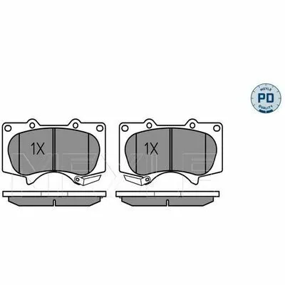 MEYLE-PD Advanced performance and design. 025 240 2417/PD Kit Pastiglie Freno, Freno a Disco Nuova Collezione