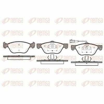 REMSA 0589.21 Kit Pastiglie Freno, Freno a Disco Saldi