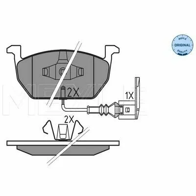 Bestseller MEYLE-ORIGINAL True to OE. 025 220 3517 Kit Pastiglie Freno, Freno a Disco