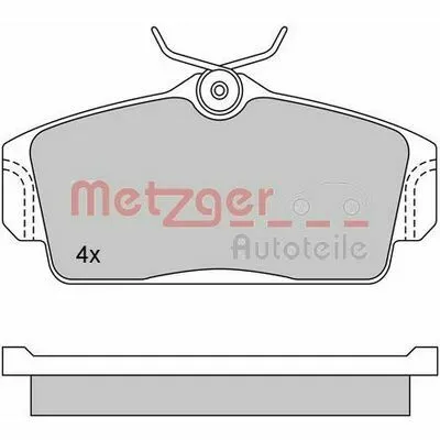 Occasione METZGER 1170125 Kit Pastiglie Freno, Freno a Disco