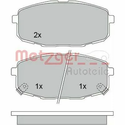 METZGER 1170097 Kit Pastiglie Freno, Freno a Disco Saldi