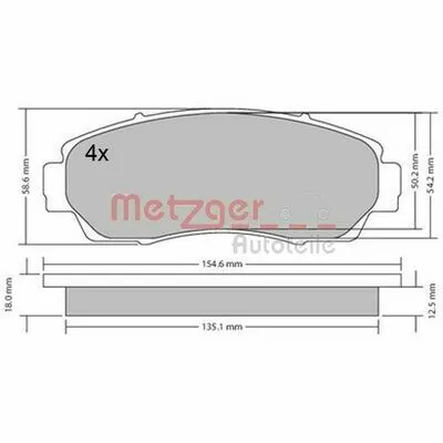 Bestseller METZGER 1170482 Kit Pastiglie Freno, Freno a Disco