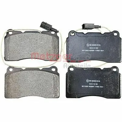 Direttamente Dal Produttore METZGER 1170583 Kit Pastiglie Freno, Freno a Disco