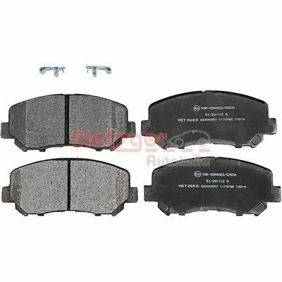 METZGER 1170788 Kit Pastiglie Freno, Freno a Disco Sconto