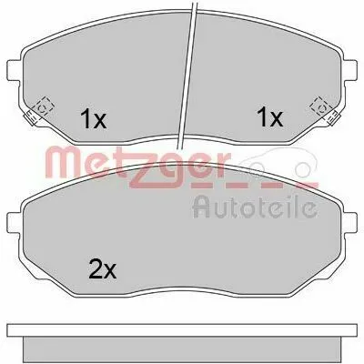 Prezzo Ridotto METZGER 1170297 Kit Pastiglie Freno, Freno a Disco