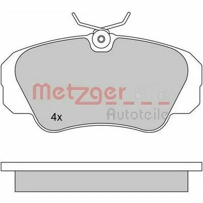 METZGER 1170245 Kit Pastiglie Freno, Freno a Disco Novità